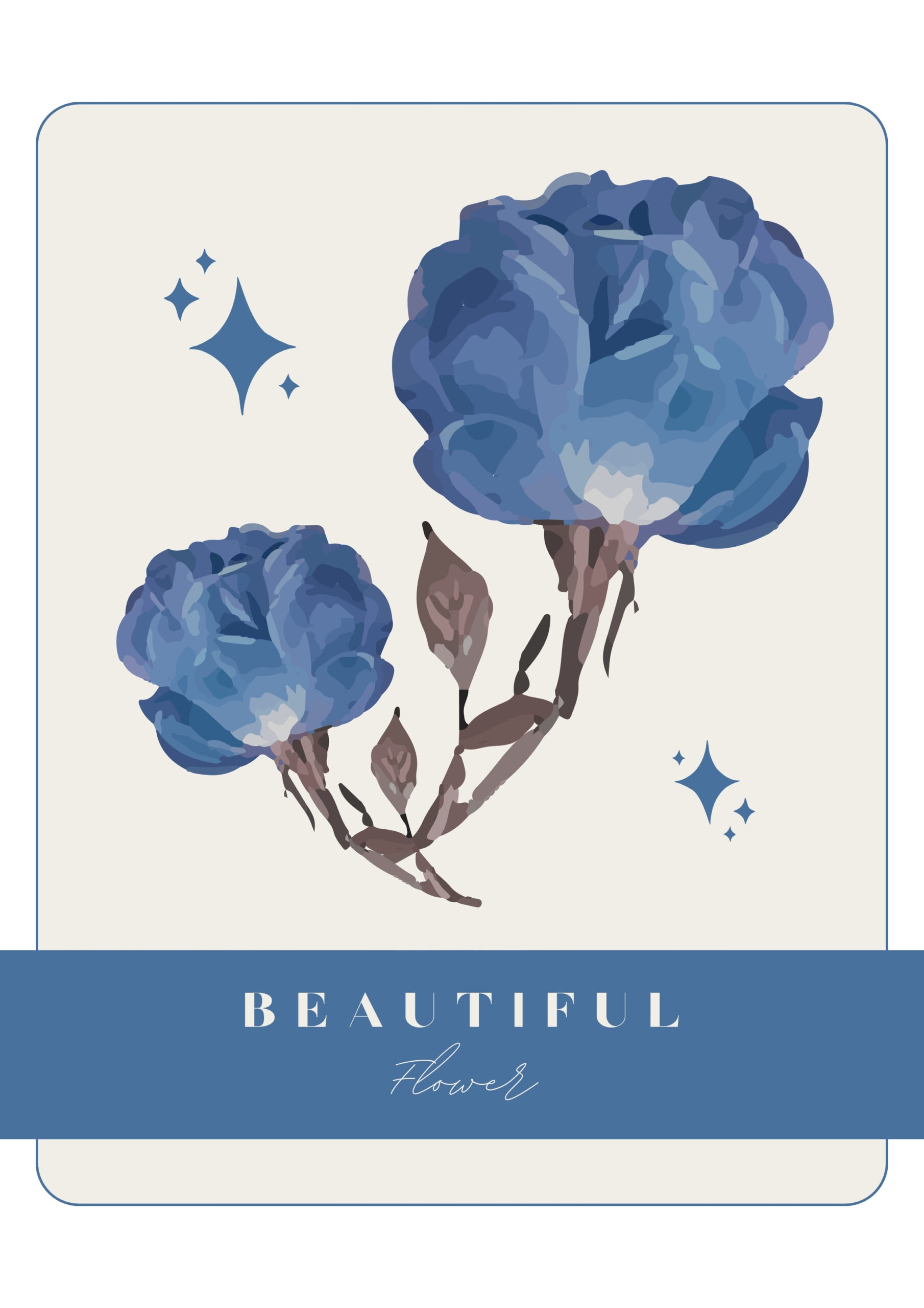 Beatiful Flower Blue