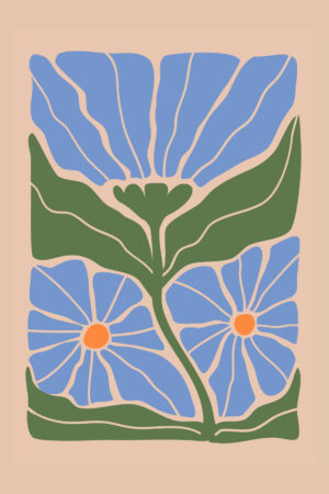 Double Blue Bloom