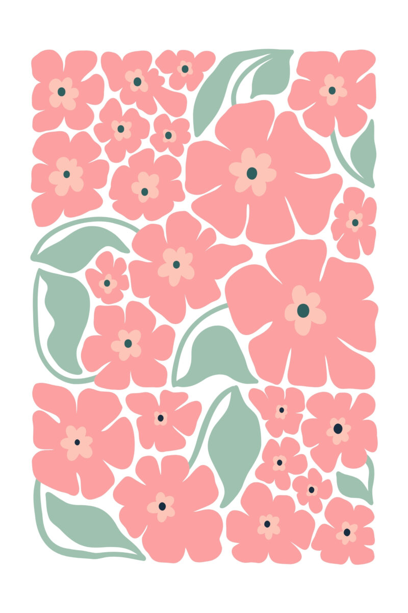 Pink Flowers Trio Pack Posters - Image 3
