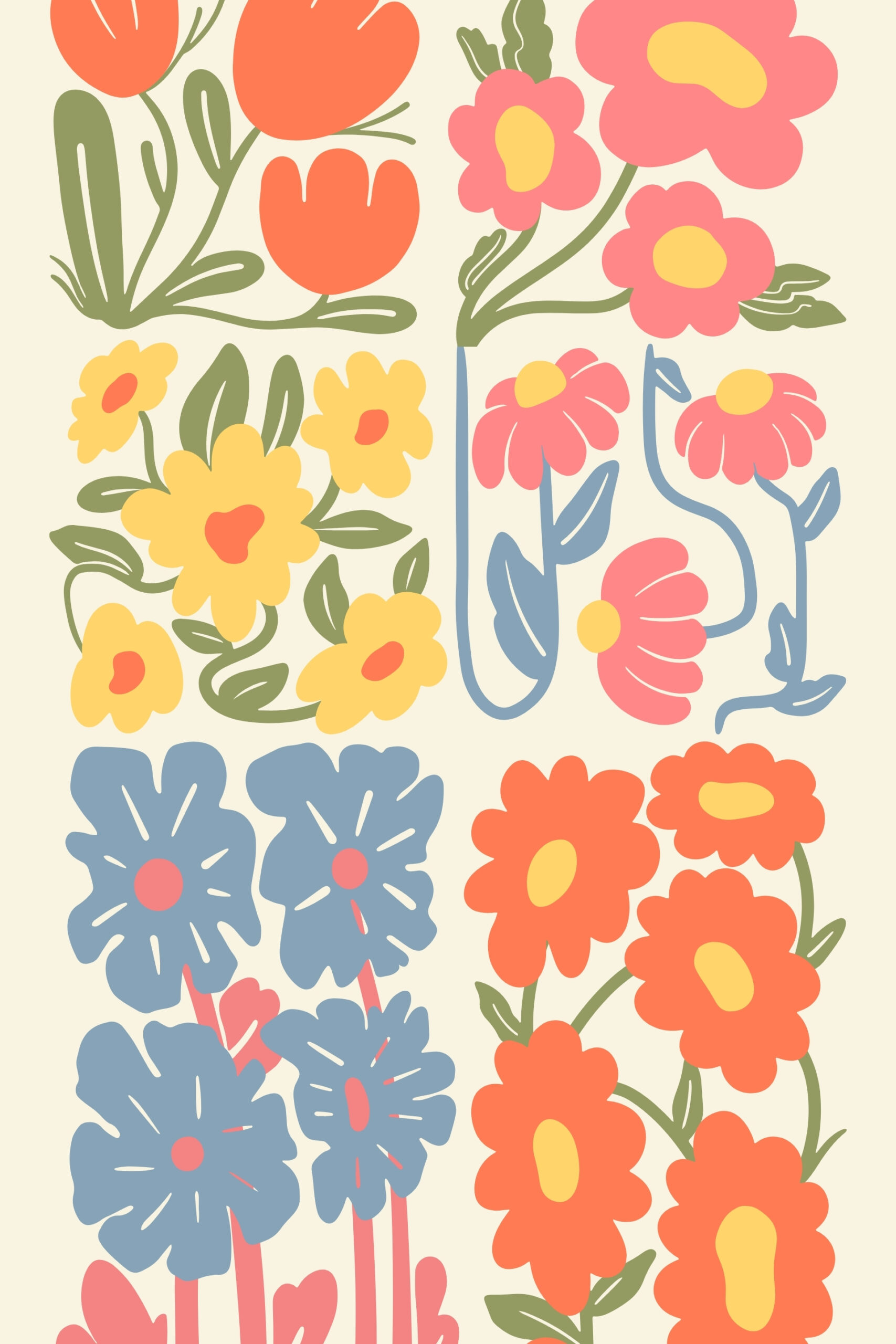 Retro Flowers