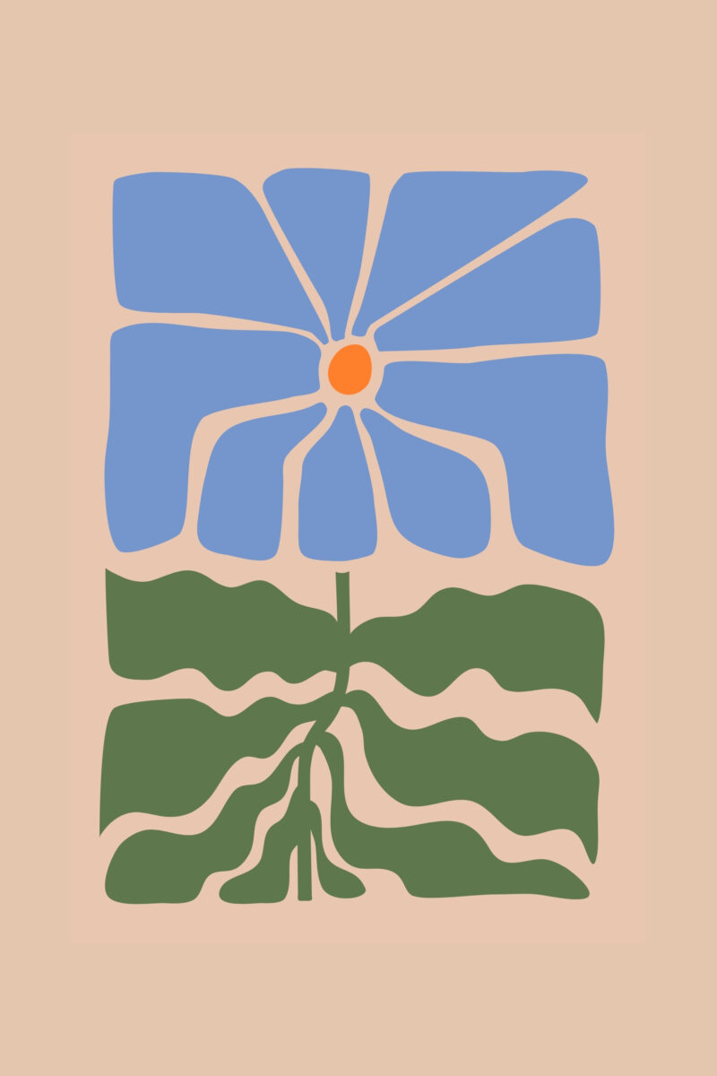 Blue Botanical Trio Pack Posters - Image 3