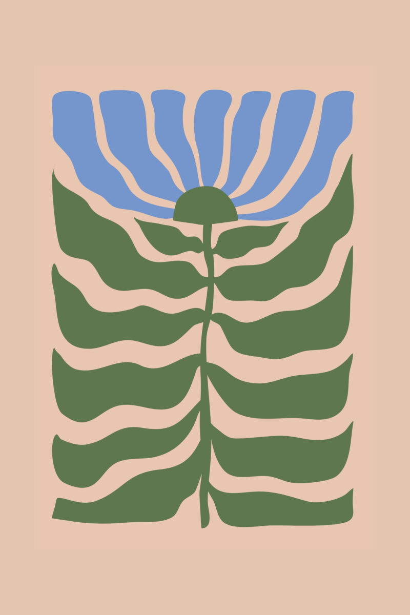 Blue Botanical Trio Pack Posters - Image 5