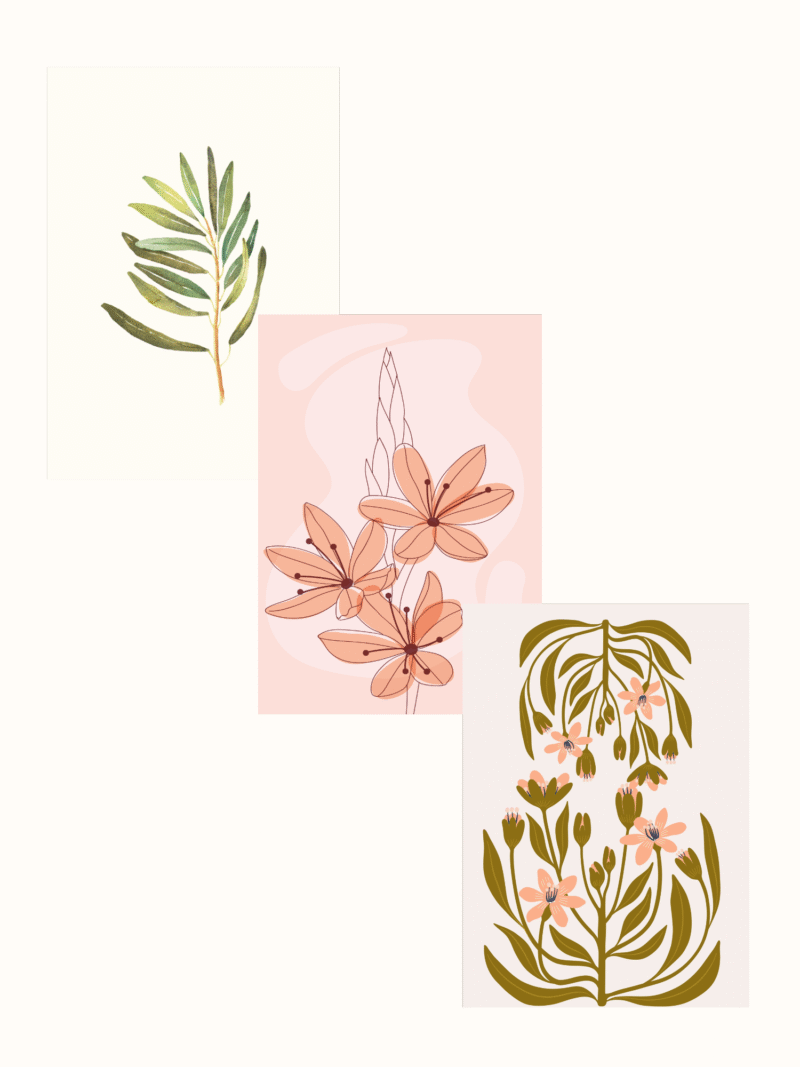 Coral Trio Pack Posters