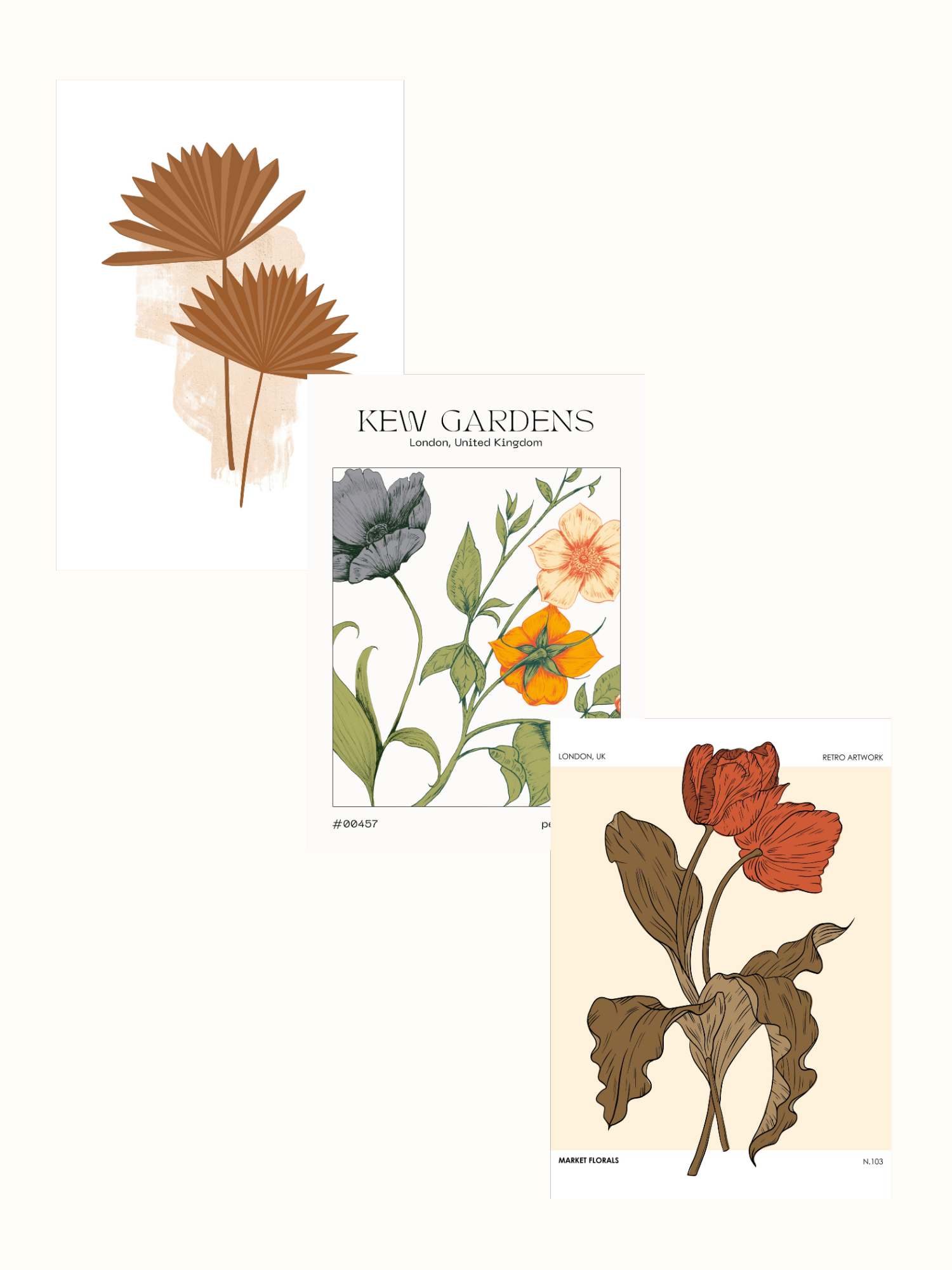 Kew Gardens Trio Pack Posters