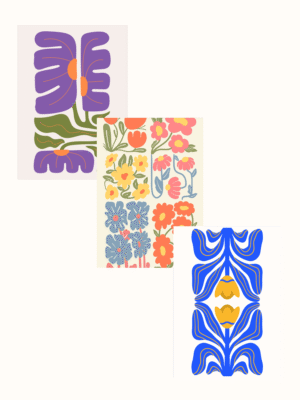 Colorful Garden Trio Pack Posters