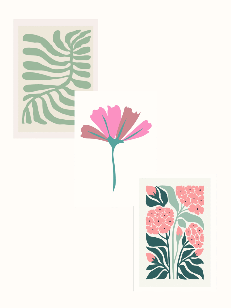 Delicate Nature Trio Pack Posters