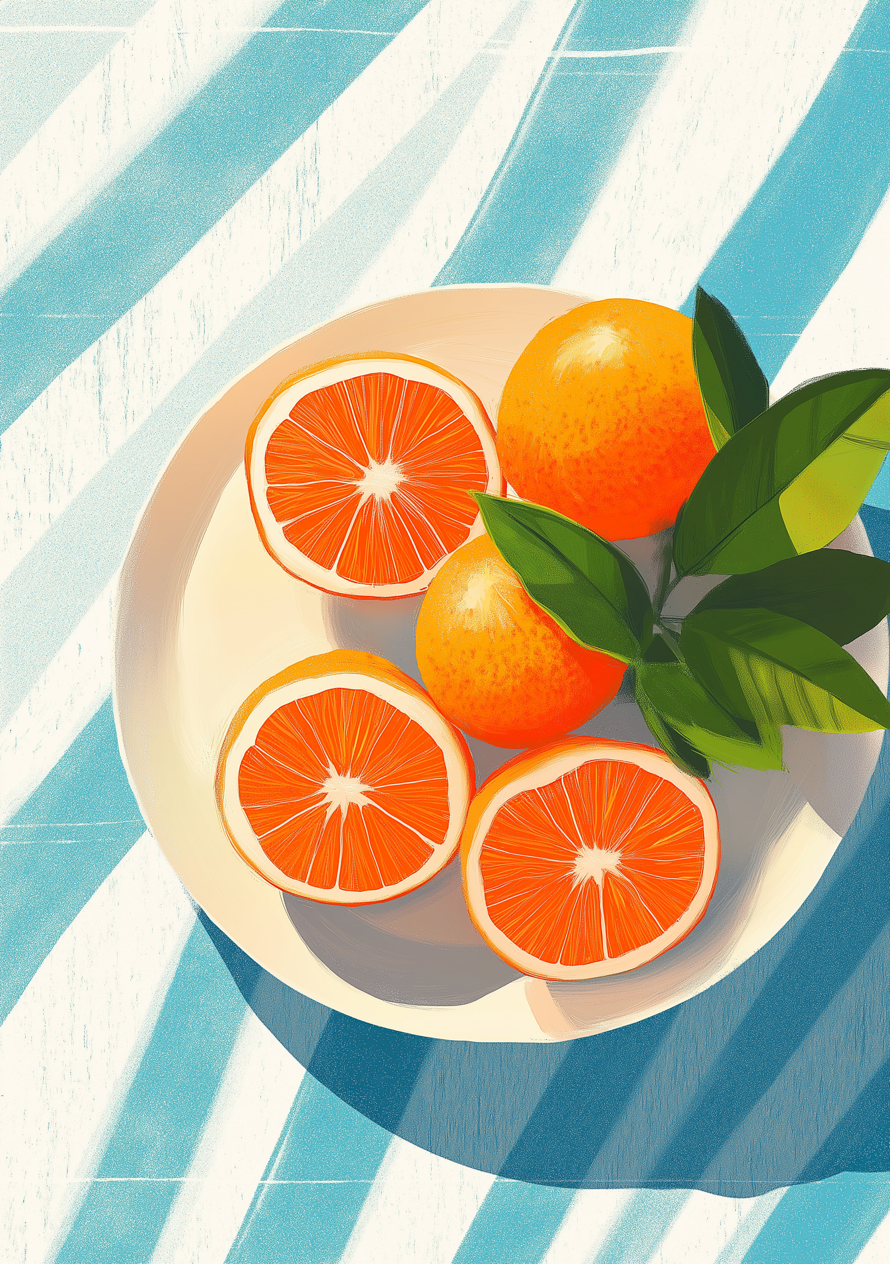 Oranges on the table