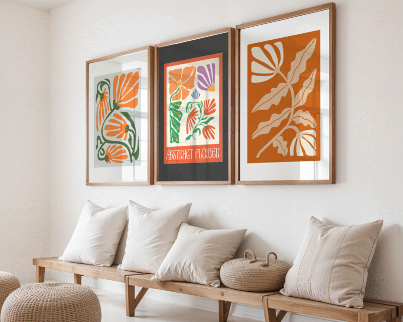 Abstract Flower Trio Pack Posters - Image 2