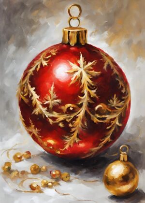 Baroque Red Bauble