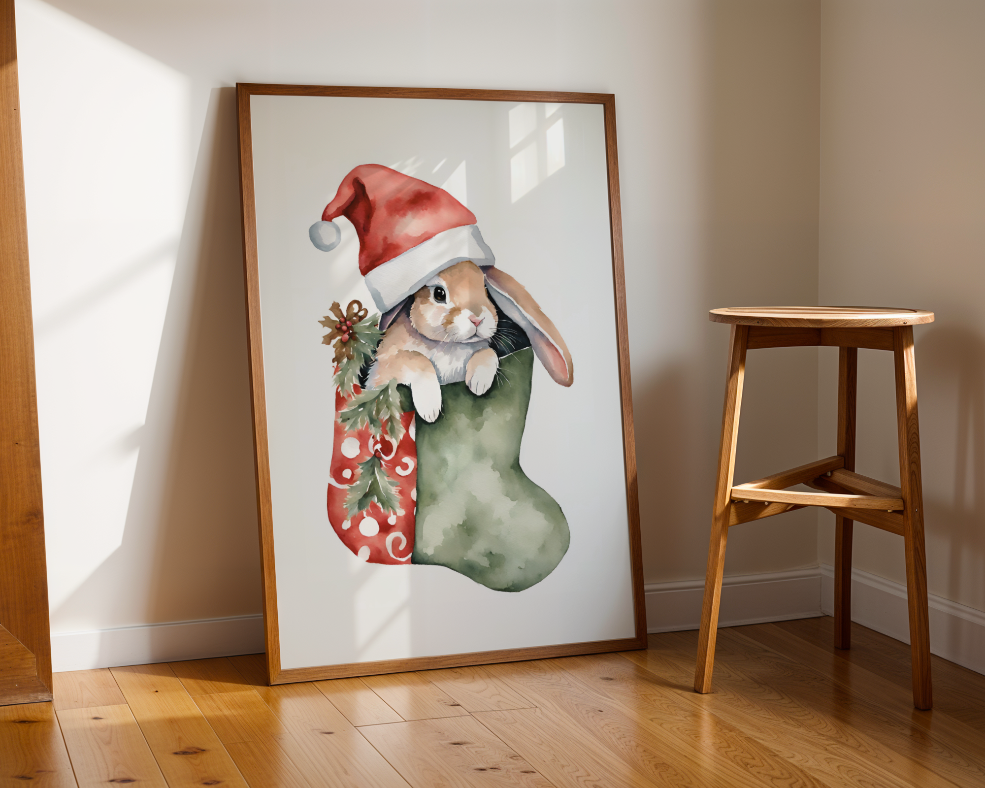 Bunny in Christmas Stocking - Image 2