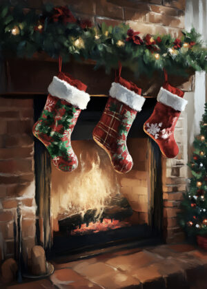 Christmas Hearth & Stockings