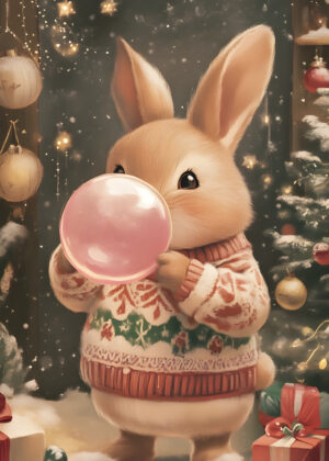 Festive Bunny — Bubblegum