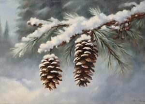 Frosted Pinecones