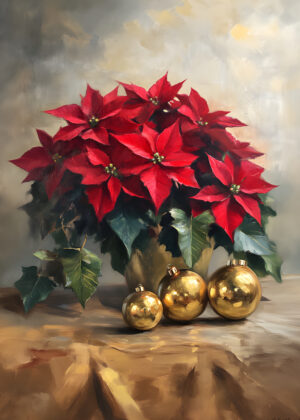 Golden Poinsettias
