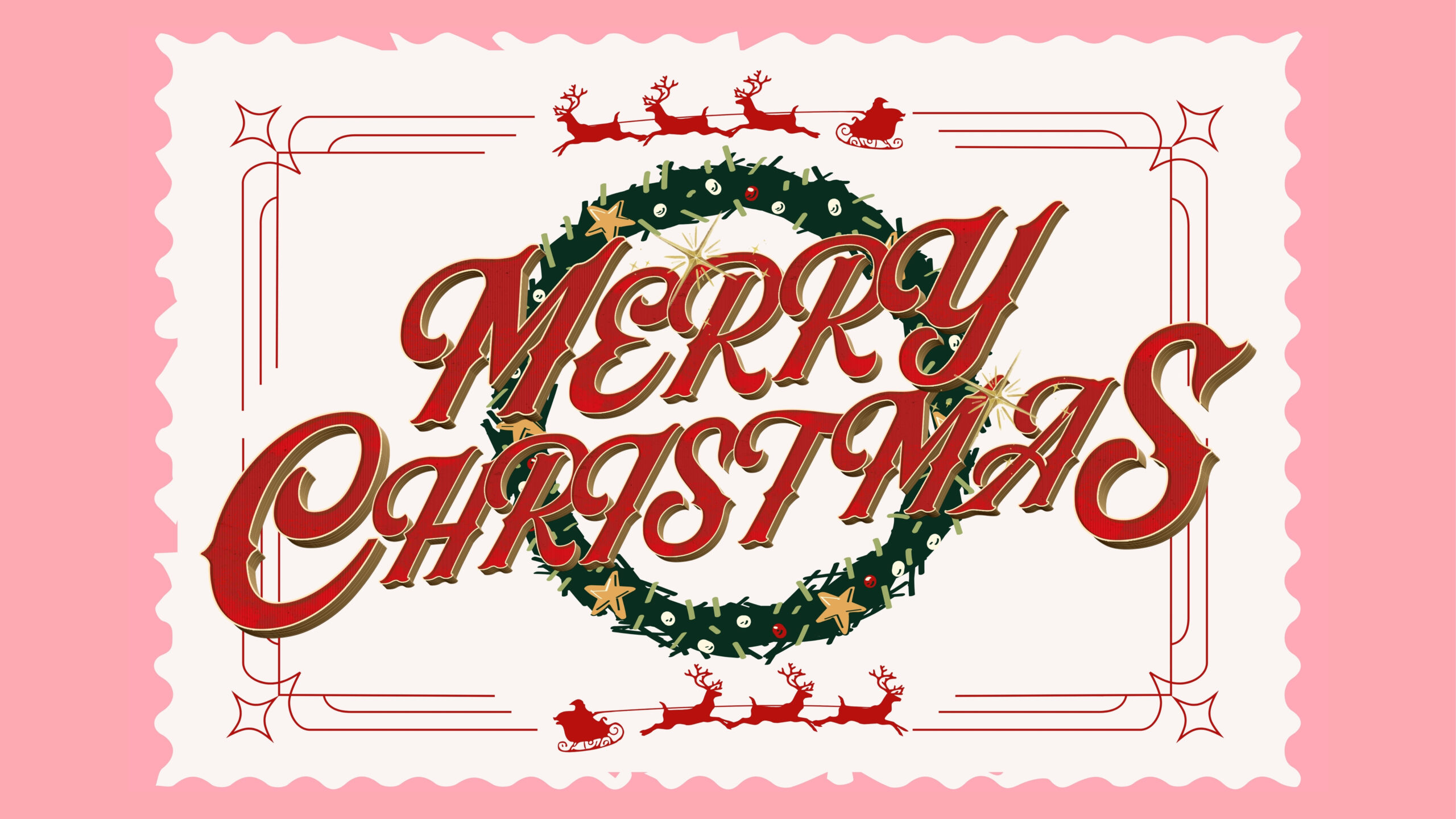Merry Christmas Typography