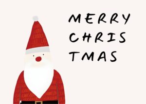 Minimal Santa — Merry Christmas