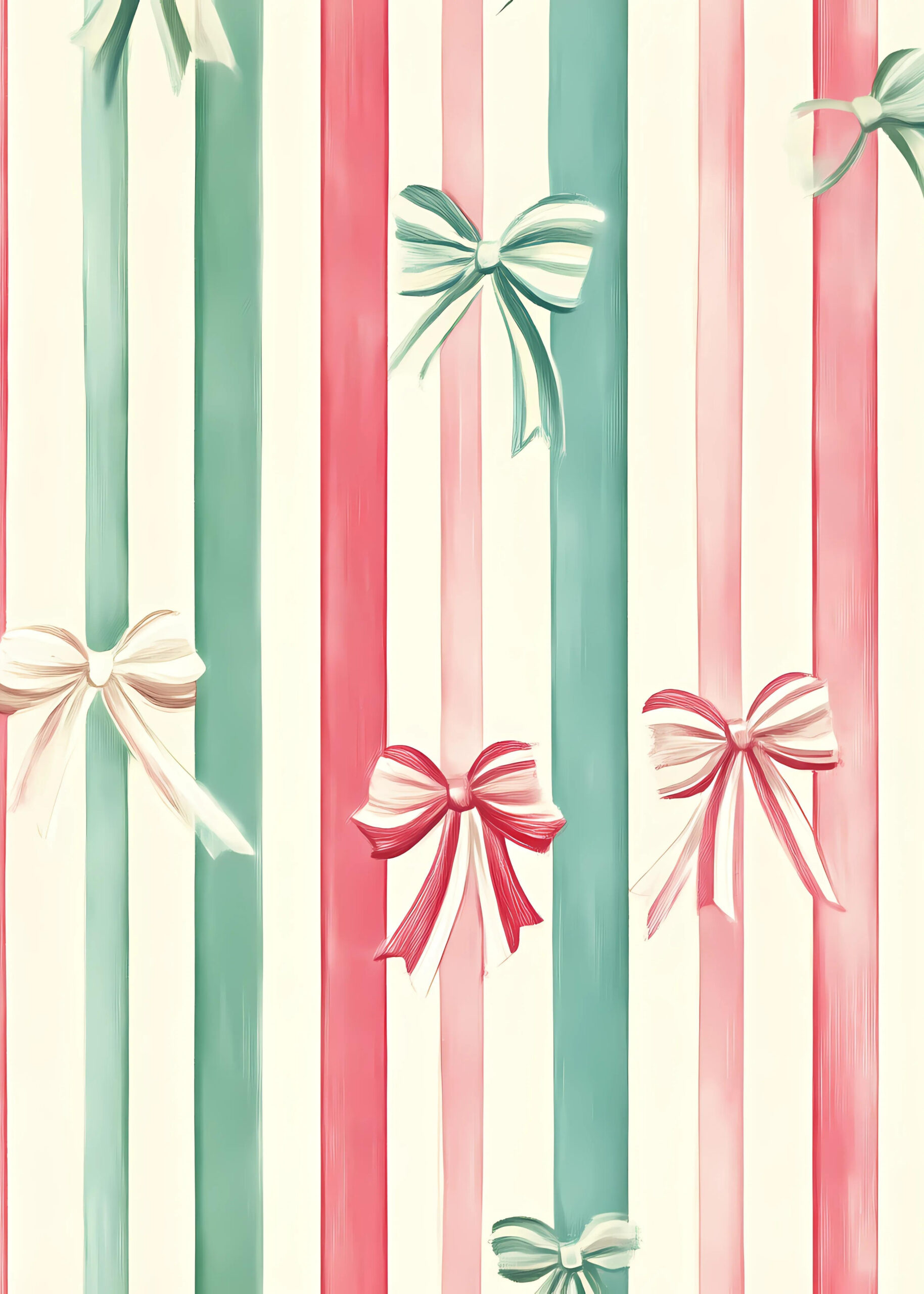Pastel Ribbon Stripe Pattern
