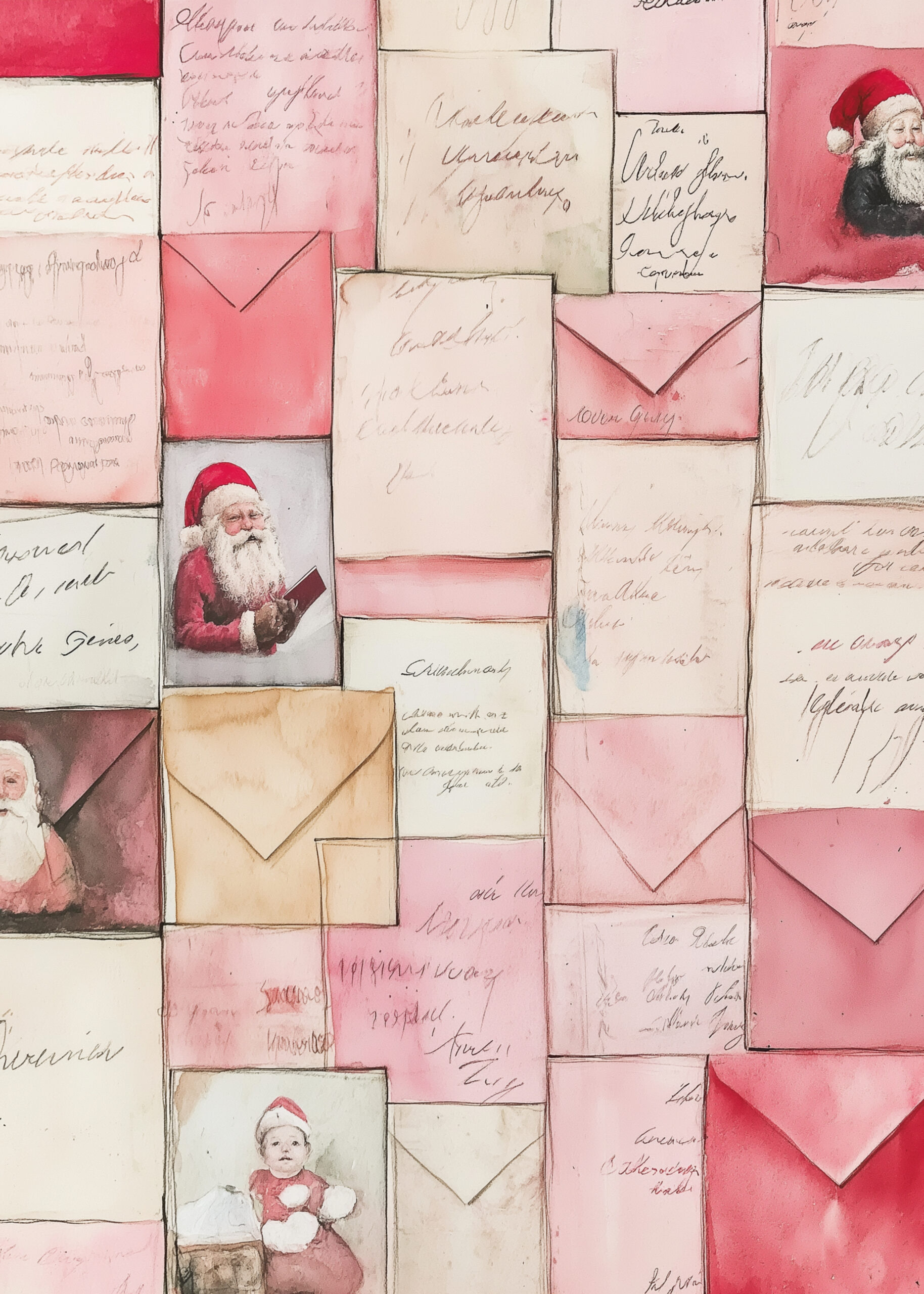 Pink Christmas Letters