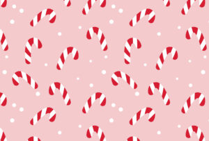 Pink Mini Candy Canes Pattern