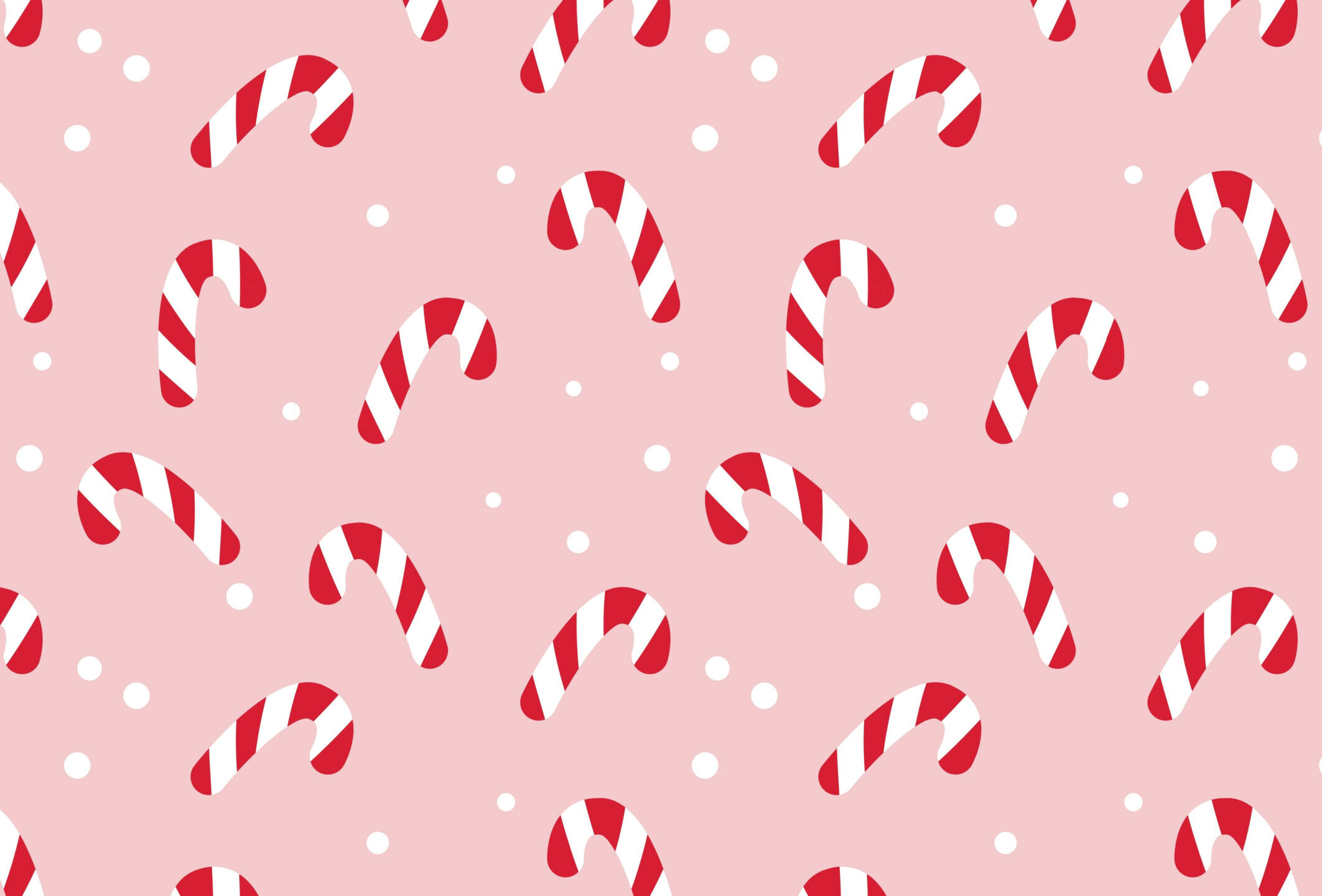 Pink Mini Candy Canes Pattern