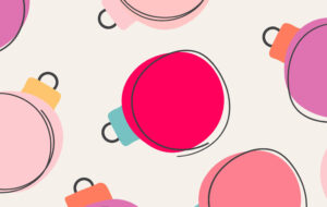 Pink Pop Ornaments Pattern