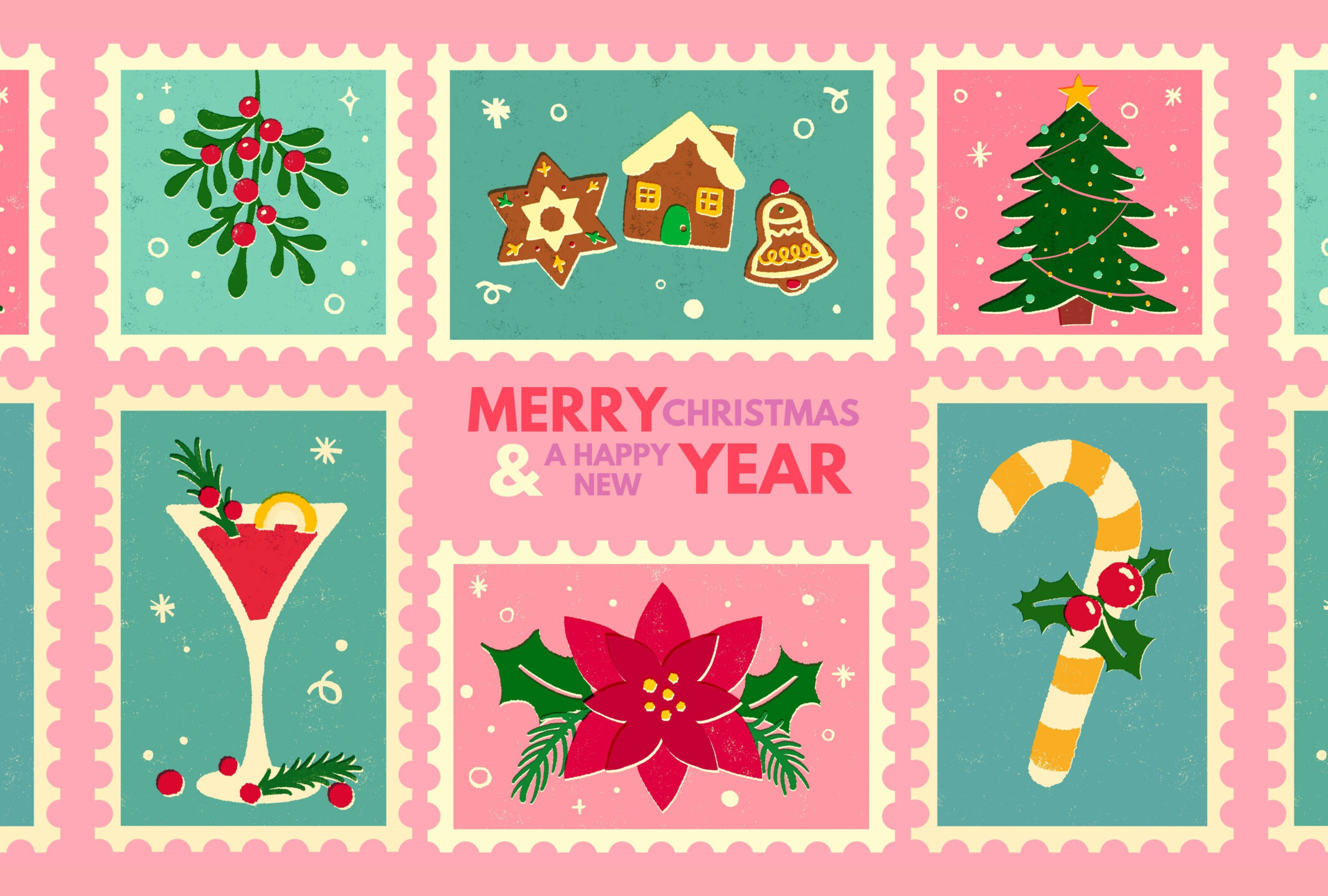 Retro Christmas Mosaic