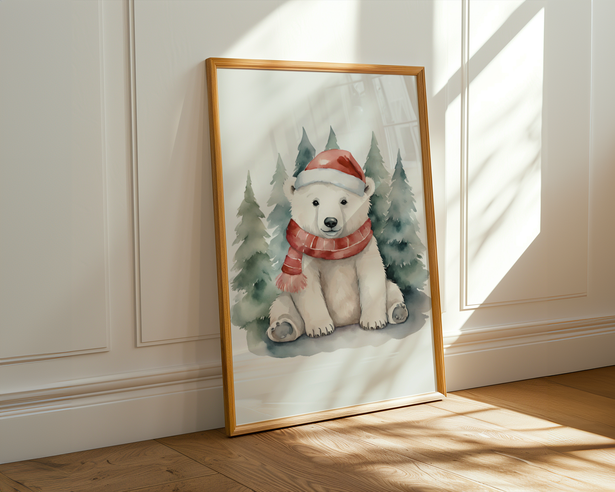 Scarfed Bear in Snow - Image 2