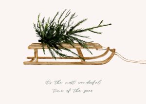 Sled with Tree