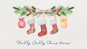 Stockings on Garland