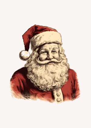 Vintage Santa Portrait